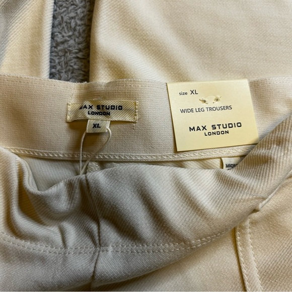 Max Studio Tan Wide Leg Jumpsuit - Picture 2 of 4